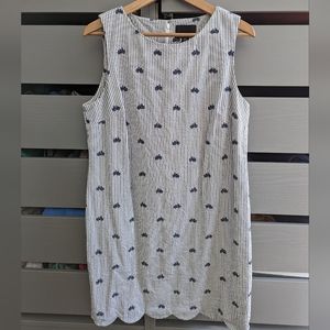 Cynthia Rowley White/Navy Striped Dress 12